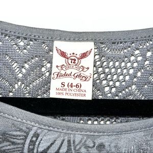 Faded Glory grunge crop top